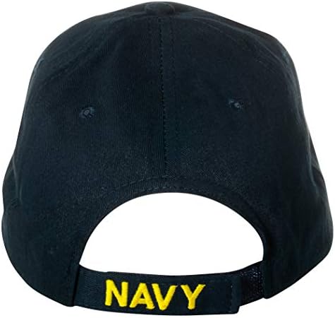 כובע מתכוונן כחול כהה של חיל הים האמריקני