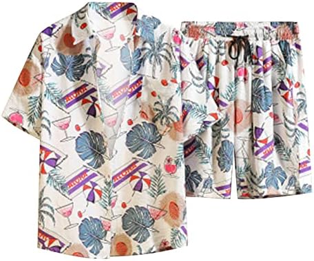 חולצות טריקו לגברים מגברים קיץ אופנת פנאי הוואי חוף הים חוף דיגיטלי דפוס תלת מימד פרחים קצרים הר