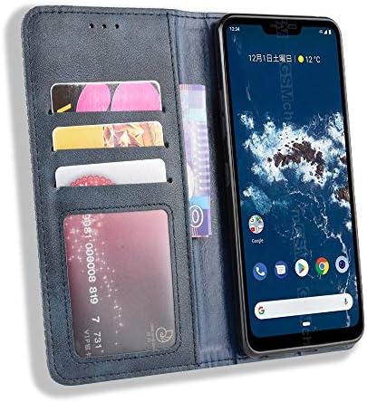 Insolkidon תואם ל- LG Android One X5 Case עור כיסוי גב טלפון טלפון מגן על מעטפת הגנה על סגנון עסקי עם