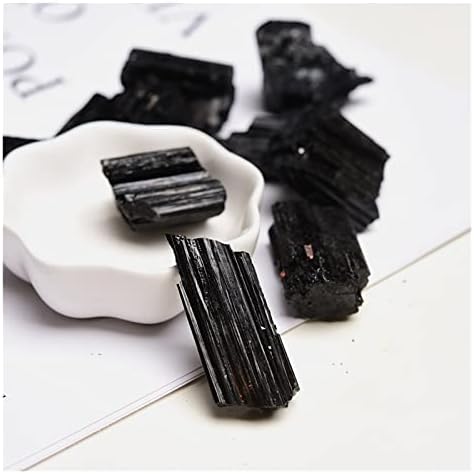 טבעי שחור שחור טורמלין באיכות גבוהה אבן קריסטל סלע מינרל רייקי ריפוי אבן דיו קישוט ביתי אוסף מתנה משופעת