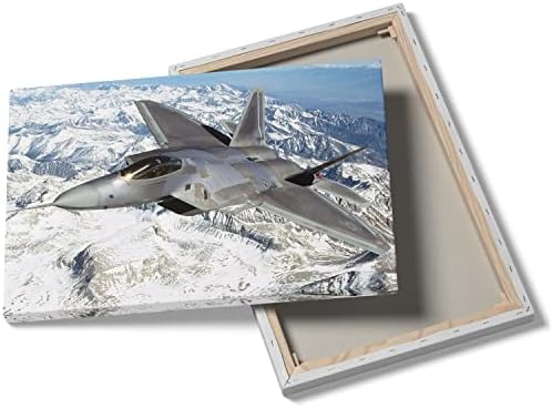 פוסטר סילון קרב Raptor F -22 קיר מטוס קיר קיר בד הדפסים עיצוב קיר תעופה קיר ממוסגר חיל אוויר יצירות