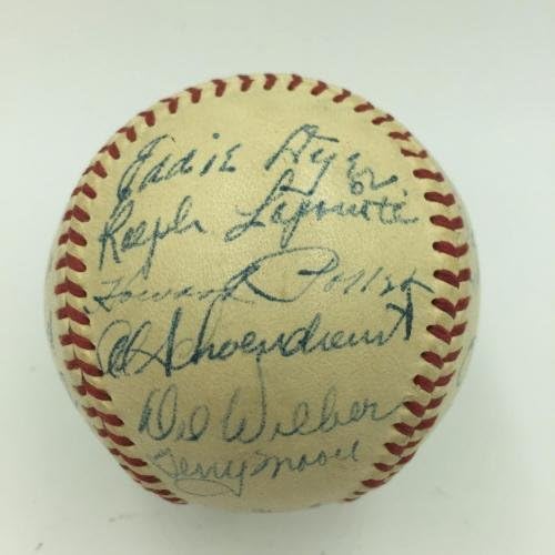 קבוצת סנט לואיס קרדינלס יפה 1948 חתמה על בייסבול סטן מוזיאלי JSA COA - כדורי בייסבול חתימה