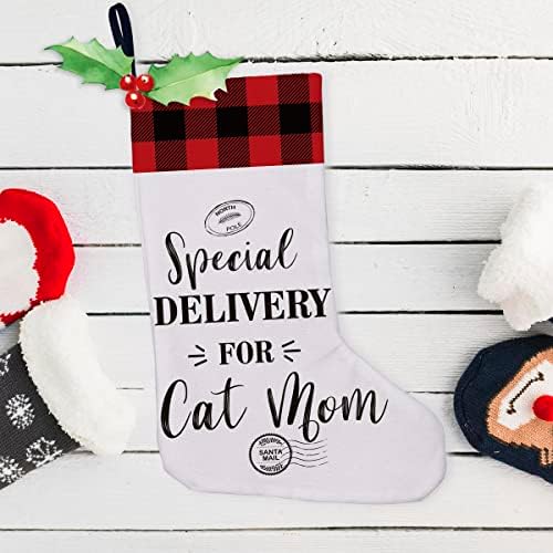 משלוח מיוחד של Golsoo לחתול אמא יוטה חג המולד גרב חתול ליידי חג המולד מתנות לגרב מתנות לקישוט האח של