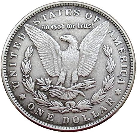 ארהב מורגן דולר גולגולת גולגולת זומבי שלד מכסף מטבעות עותק מצופה כסף מעוצב לאחר מטבעות הנצחה נחושת