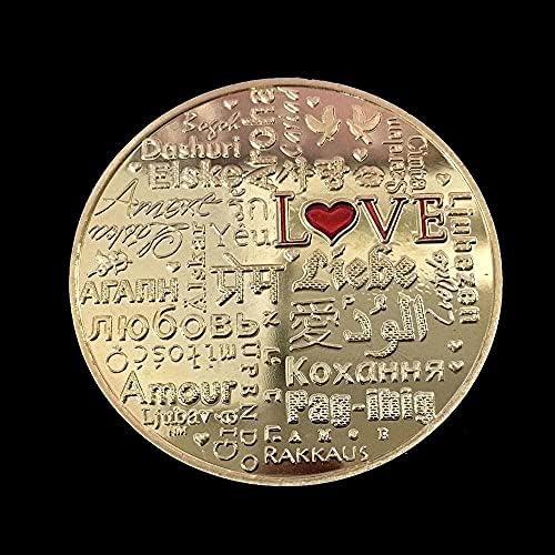 2019 אהבה חדשה מטבעות מצלמת אהבה מטבע מטבע מטבע מטבע רב-שפות אוסף מלאכות עותק אוסף קישוטי מזכרות מתנות