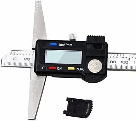 FZZDP 0-150 ממ תצוגה דיגיטלית עומק עומק קליפר ממ/אינץ 'מדידה עומק עומק Vernier Calliper מדידת סרגל