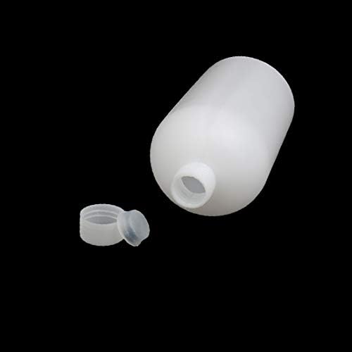 X-DREE 5 PCS 1L HDPE פלסטיק לבן צר נוזל נוזל מגיב כימי מדגם בקבוק אחסון מיכל (5 UNIDS 1L HDPE Plástico