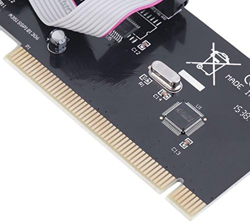 AXGEAR 2 יציאות כפולות דו כיווניות RS-232 DB9 יציאה טורית 9 פינים לתאם כרטיס קלט/פלט PCI