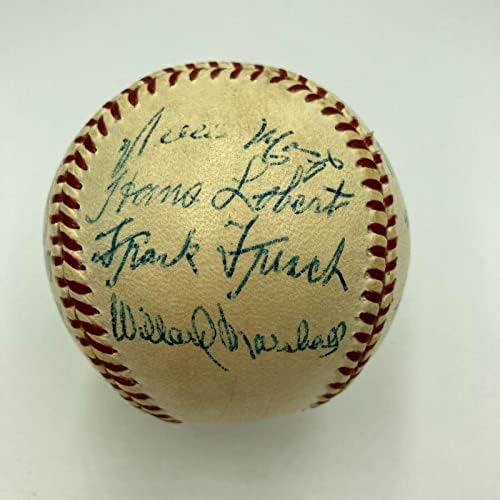 הטירון הטוב ביותר של ווילי מייס 1951 צוות ענקי ניו יורק חתם בייסבול JSA COA - כדורי בייסבול עם חתימה
