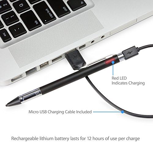 Boxwave Accupoint SE Active Stylus - Accupoint SE Active Stylus - Jet Black, Stylus Pen לסמארטפונים