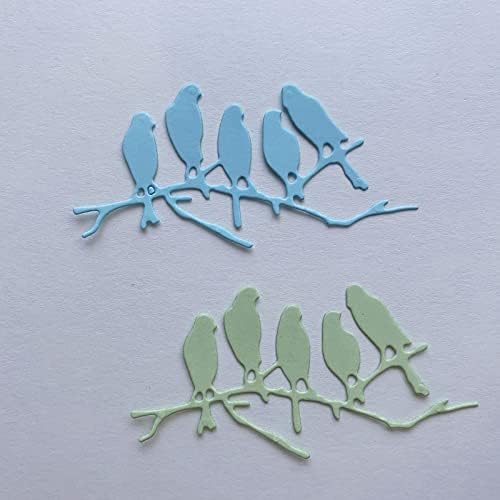 ציפורי Yanzhang חיתוך מתכת מת ציפורים קטנות על ענפים מתות חיתוך חיה באביב תבנית סטנסילס לייצור כרטיסים