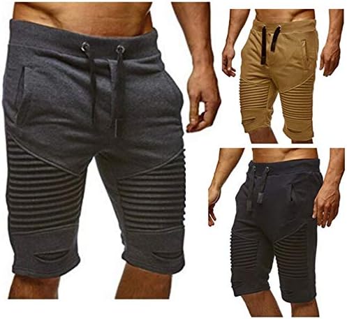 תרגיל חיצוני לגברים של Andongnywell מפעיל אימונים נושמים מכנסי כושר אימון כושר מכנסיים קצרים יבש מהיר