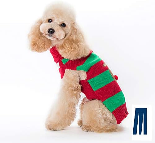 סוודר חג המולד לכלבים מיקאיו, סוודר חג המולד לחיות מחמד, סוודר חג לחתולים, מעיל מזג אוויר קר בעיצוב