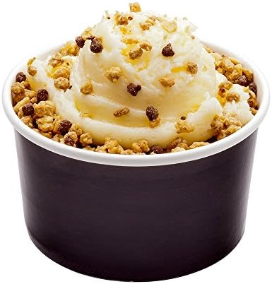 כוסות גלידה שחורות חד פעמיות בגודל 200 קראט בגודל 8 אונקיות-כוסות קופטה גדולות חמות וקרות ללכת: מושלם