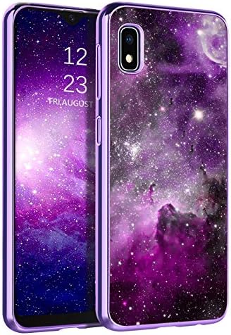 מקרה Bentoben Galaxy A10E, מארז טלפון של סמסונג A10E, זוהר רזה בכושר בכהה כהה היברידי Hybrid PC HARD