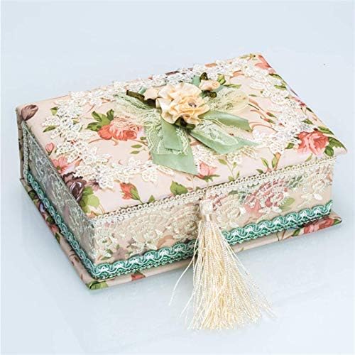 Yfqhdd קופסאות תכשיטים סיניות אחסון עץ שיק טרי קופסא אחסון קופסת תכשיטים וינטג 'לנשים בנות