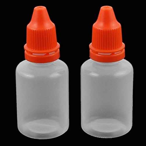 AEXIT 2 יחידות 20 מל בקבוקים וצנצנות טפטפת בקבוק פלסטיק ברור טיפת עיניים נוזל נוזל סחיטה סחיטה ריק בקבוקי