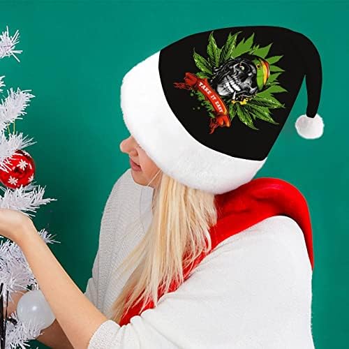 רסטמן גולגולת חג המולד כובע סנטה כובע מצחיק חג המולד כובעי חג מסיבת כובעי עבור נשים / גברים
