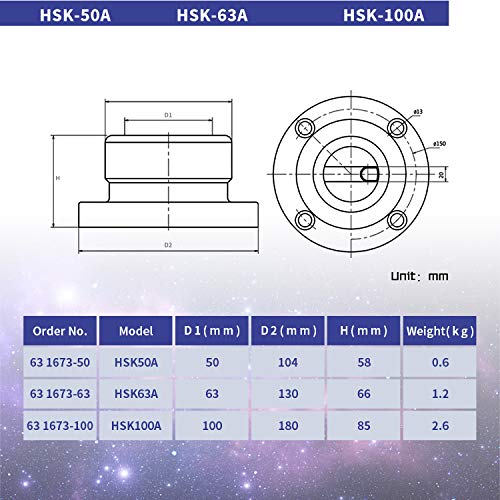 HSK63A-ER25-100 מחזיק כלים