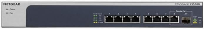NetGear 5-Port 10G Multi-Gigabit Ethernet מתג ללא מנוהל-עם 1 x 10g SFP+, שולחן עבודה/Rackmount והגנה