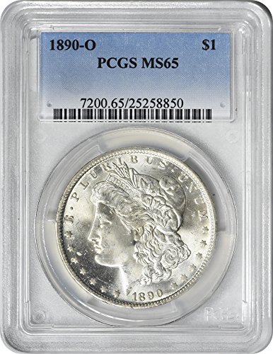 1890 O Morgan דולר MS65 PCGS