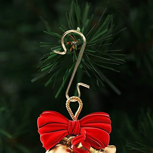 Yosoo 100 pcs s צורה וו, מתכת רב-תכליתית צורת צורה ווים של מחזיק עץ חג המולד אביזר קישוט, ווים רב-תכליתיים