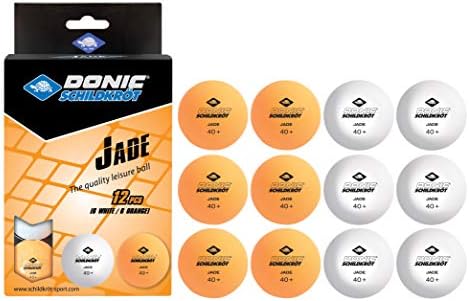Watalure Donic-Schildkröt Jade Table כדורי טניס, איכות פולי 40+, 12 כדורים