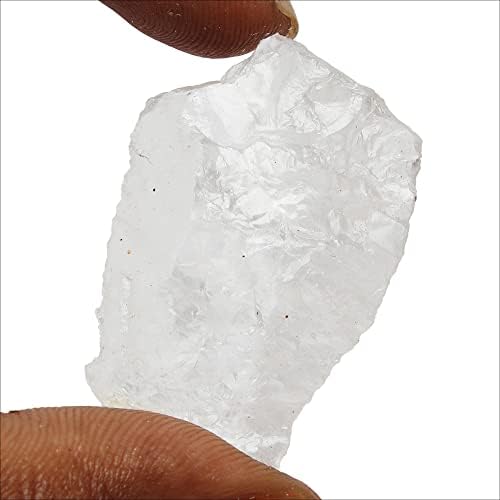 Gemhub ריפוי טבעי קריסטל לבן קוורץ 53 CT. אבן חן רופפת גולמית גולמית לייצור תכשיטים