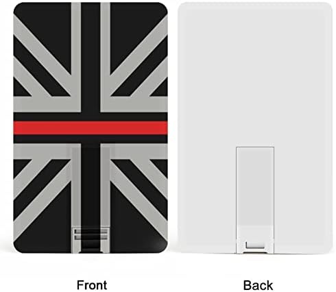 קו אדום דק שחור בריטניה בריטניה דגל בריטי כרטיס בנק אשראי USB כונני פלאש ניידים זיכרון נייד כונן אחסון