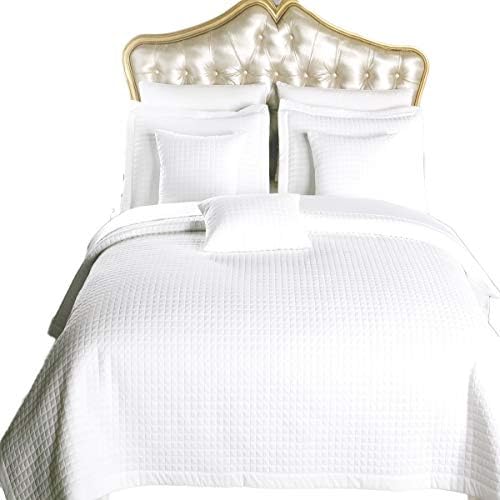 מלון רויאל מצעי סגנון משובץ סגנון רך וקטיפה, סט מיטה תפור 3 pc תפור, כיסוי מיטה רך נוסף, שמיכת מיטה