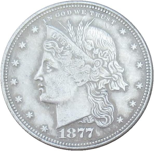 מטבע זיכרון של חצי דולר ארהב 1877 עותק זר מצופה כסף