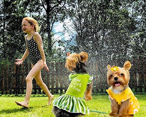 XPUDAC 4 חתיכות שמלת כלב בגדי כלב כלבים לכלבים קטנים שמלות כלבים פרחים לכלבים קטנים לבוש בגדי כלבים
