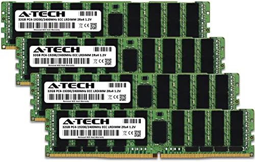 A -Tech 128GB ערכת זיכרון זיכרון זיכרון עבור Dell PowerEdge FC630 - DDR4 2400MHz PC4-19200 ECC עומס