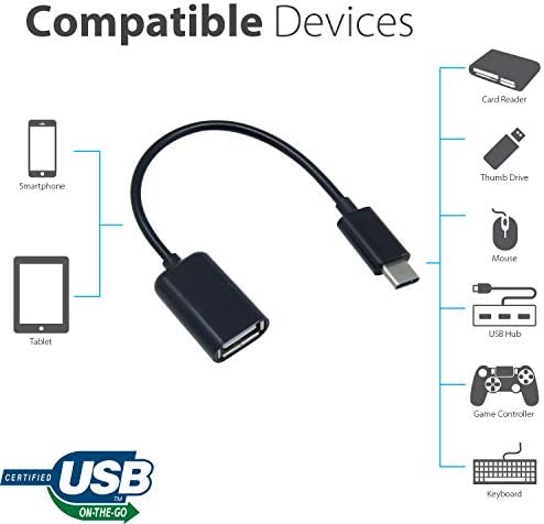 עובד מתאם OTG USB-C 3.0 לכבוד 60 לפונקציות מהירות, מאומתות, רב שימוש, כמו מקלדת, כונני אגודל, עכברים