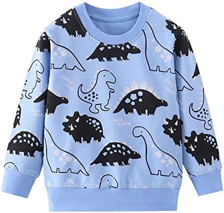 אולה ילדים תלת מימד סווטשירט זוהר בבידי פעוטות בגדי דינוזאור סוודר תינוקות
