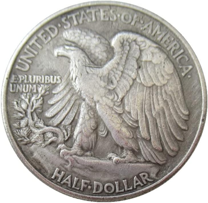 חצי הדולר האמריקני חופש הליכה 1942 מטבע זיכרון מצופה מכסף מטבע זיכרון