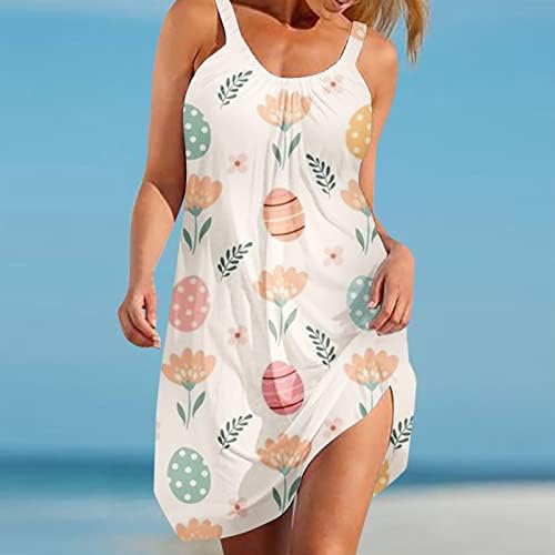 קיץ נשים שמלות מקרית הלטר חוף פרחוני הדפסת חמוד חולצה שמלה ללא שרוולים טנק לעטוף שמלה קיצית רופף בוהו