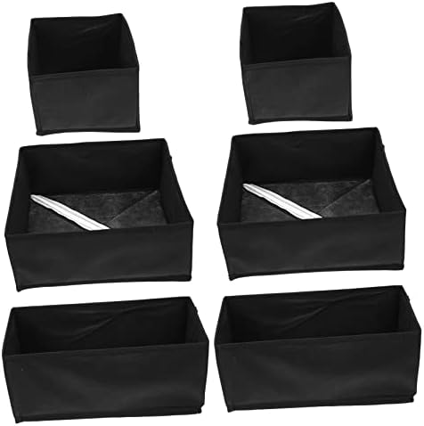 קבילוק 6 יחידות בד אחסון תיבת שידת מגירת עניבה ארגונית שולחן ארגונית עבור שולחן גרב מקרה חזיית אחסון