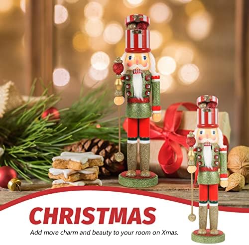 חג המולד מפצח אגוזים דמויות עץ חייל מפצח אגוזים קישוט מסורתי מפצח אגוזים בובות שולחן קישוט חג המולד