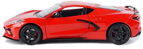 2020 שברולט קורבט סי 8 סטינגריי אגדות נצחיות אדומות 1/24 מכונית דגם דייקאסט מאת מוטורמקס 79360