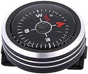Xxxdxdp mini נייד שעון כפתור רצועה מצפן לצמיד טיולים חיצוניים קמפינג קמפינג כלים