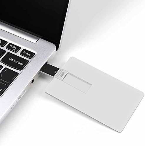 כרטיס אשראי פרפר כחול USB Flash Flash המותאם אישית למקל אחסון מקש כונן 32 גרם