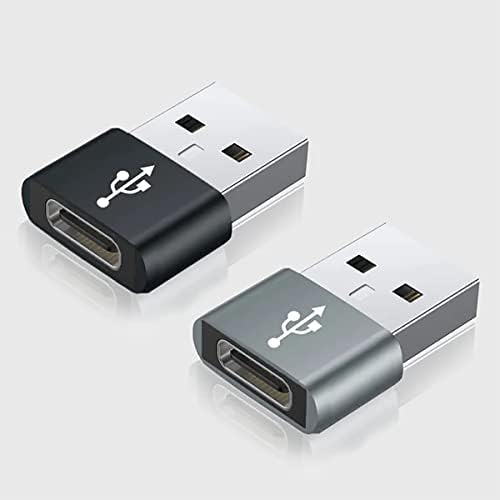 USB-C נקבה ל- USB מתאם מהיר זכר התואם ל- LG LMG850U למטען, סנכרון, מכשירי OTG כמו מקלדת, עכבר, מיקוד,