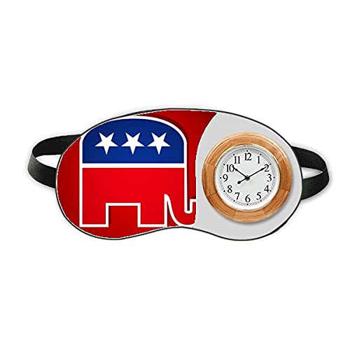 אמריקה סמל הפיל המפלגה הרפובליקנית המפלגה השינה שעון עיניים שעון נסיעות צליל