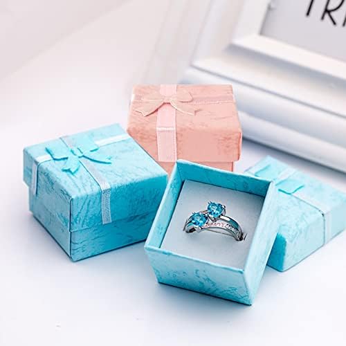 30 יח 'טבעת קופסת מתנה טבעת לתליוני תכשיטים עגיל, צבע מגוון טבעת קופסת מתנה קטנה קופסת קופסאות קופסאות