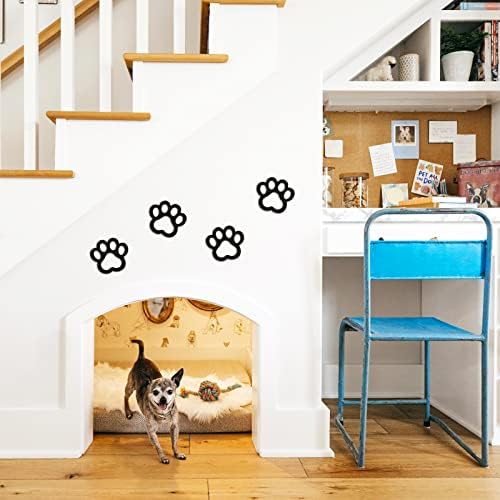 דקור חדר כלבים של Xylolfsty הדפסים פאו מדפסים קיר עץ חובבי כלבים מתנות קישוטי גורים שלטי חדר אמבטיה