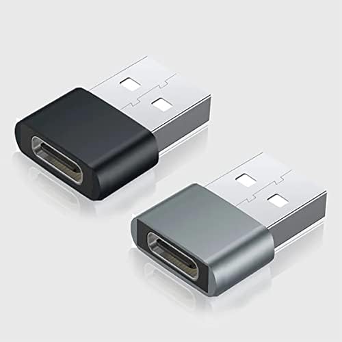 USB-C נקבה ל- USB מתאם מהיר זכר התואם לטלפון ASUS ROG 2 שלך למטען, סנכרון, מכשירי OTG כמו מקלדת, עכבר,
