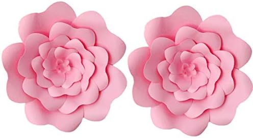 8 אינץ '2 יחידות נייר פרחי נייר דקואציות 3D נייר פרחים DIY פרחים בעבודת יד פרחי חתונה פרחים פרחים קיר