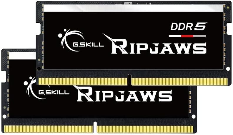 G.Skill Ripjaws DDR5 SO-DIMM סדרה 32GB 262-PIN DDR5 5200 CL38-38-38-83 1.10V זיכרון ערוץ כפול F5-5200S3838A16GA2-RS