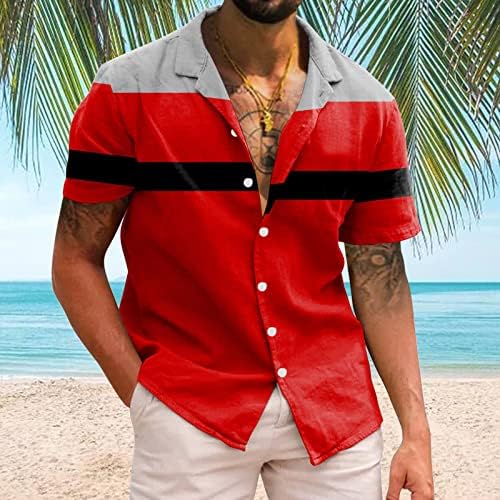 קיץ חולצות גברים מקרית קצר שרוול אביב קיץ סידור יומי צוואר 3 ד מודפס חולצות חג המולד סרבל גברים